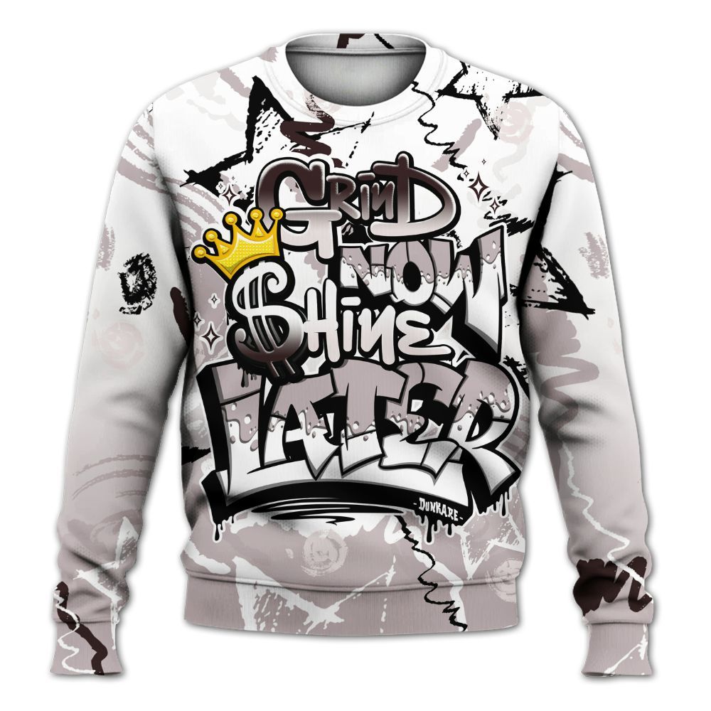 Sweatshirt To Match AMM Air Smokey Mauve 6s - Grind Shine Later Drip All Over Print