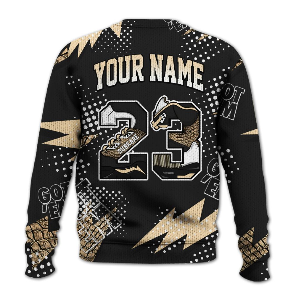 Knitted Sweater To Match Kobe 9 EM Mambacita - Custom Name Number 23 5s