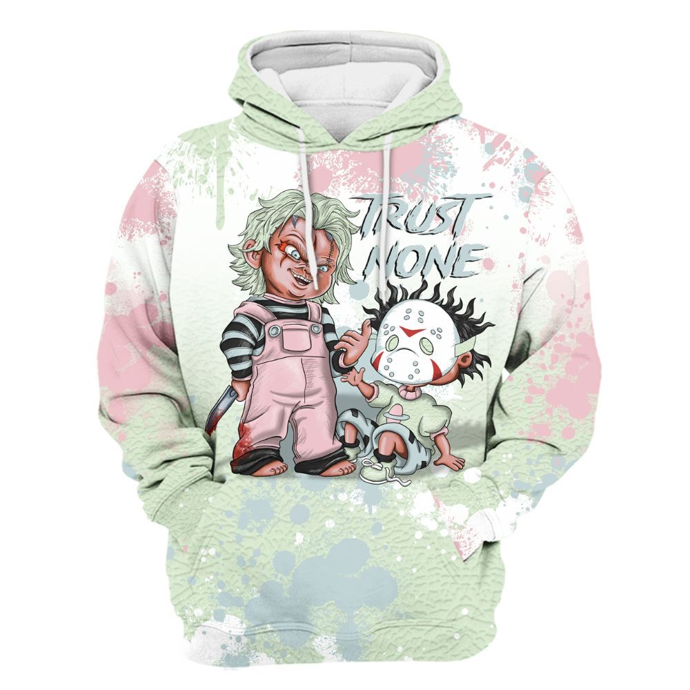 Hoodie To Match Spring Is In The Air 3s - Trust No One Scary All Over Print