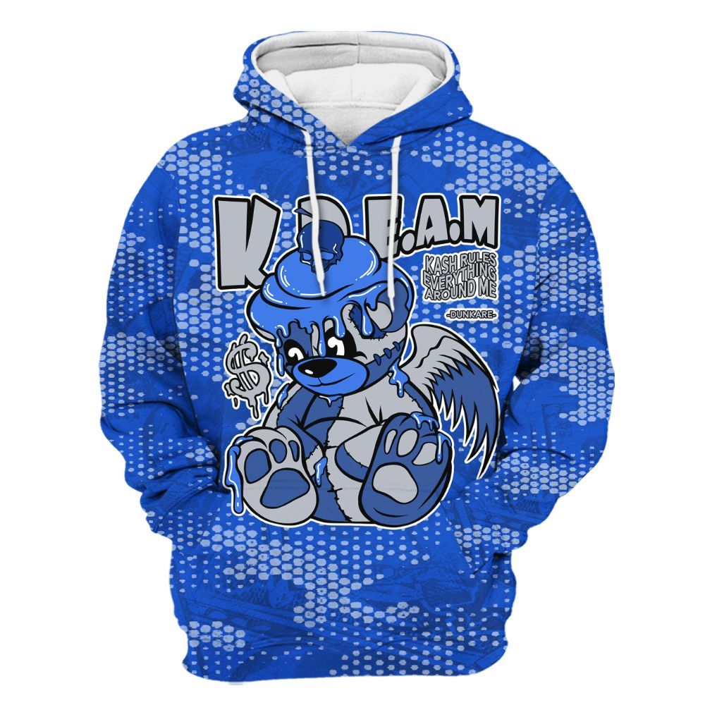 Hoodie To Match Air Foamposite One Royal - Loot Bear All Over Print