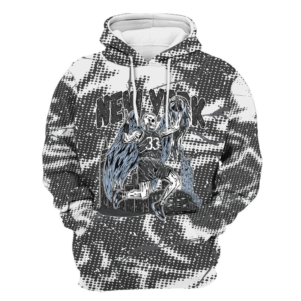 Hoodie To Match Reverse Oreo 6s - Ewing Era Skeleton Crack All Over Print