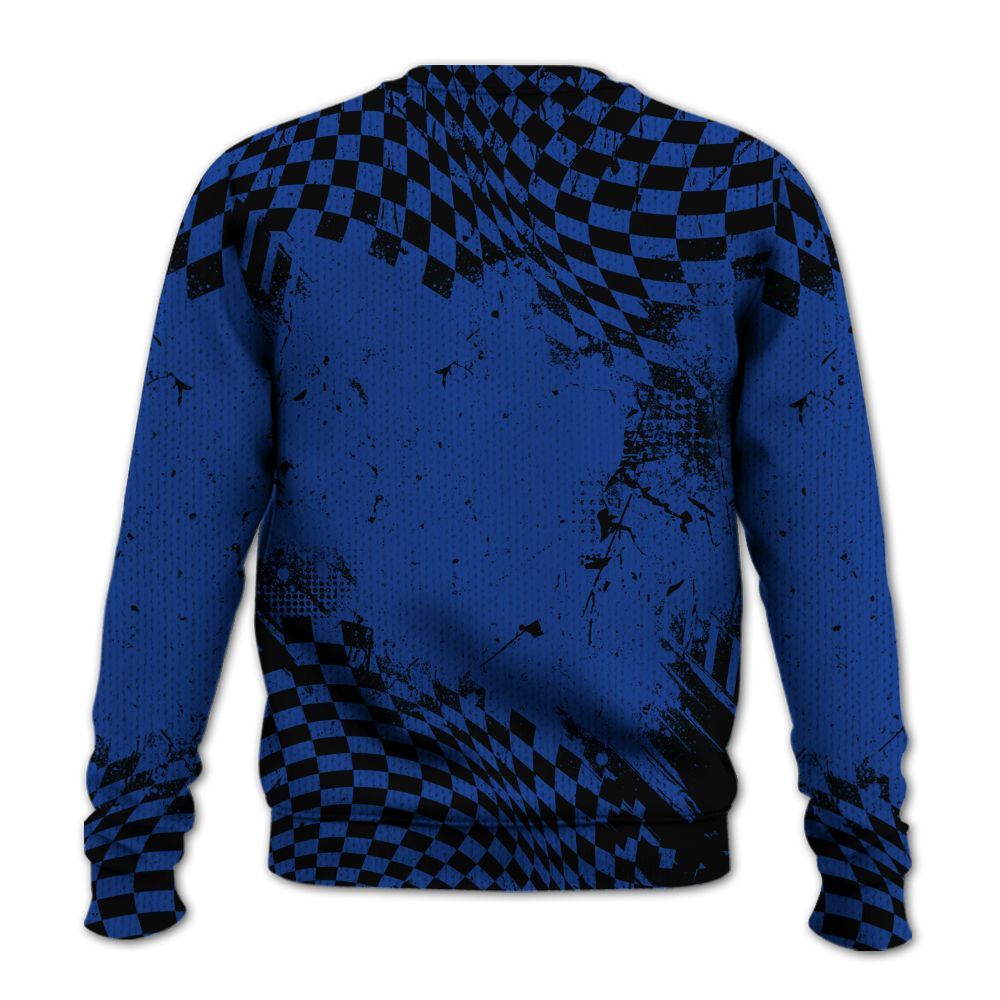 Knitted Sweater To Match Air Foamposite One Royal - Hustle Hard Monkey