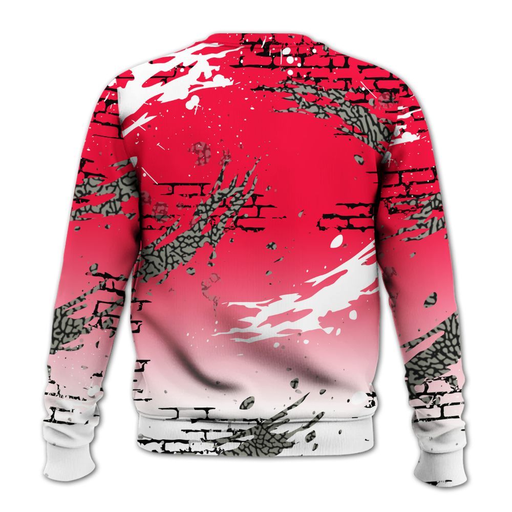 Sweatshirt To Match Retro Fire Red 3s - Values Of Loyalty Drip All Over Print