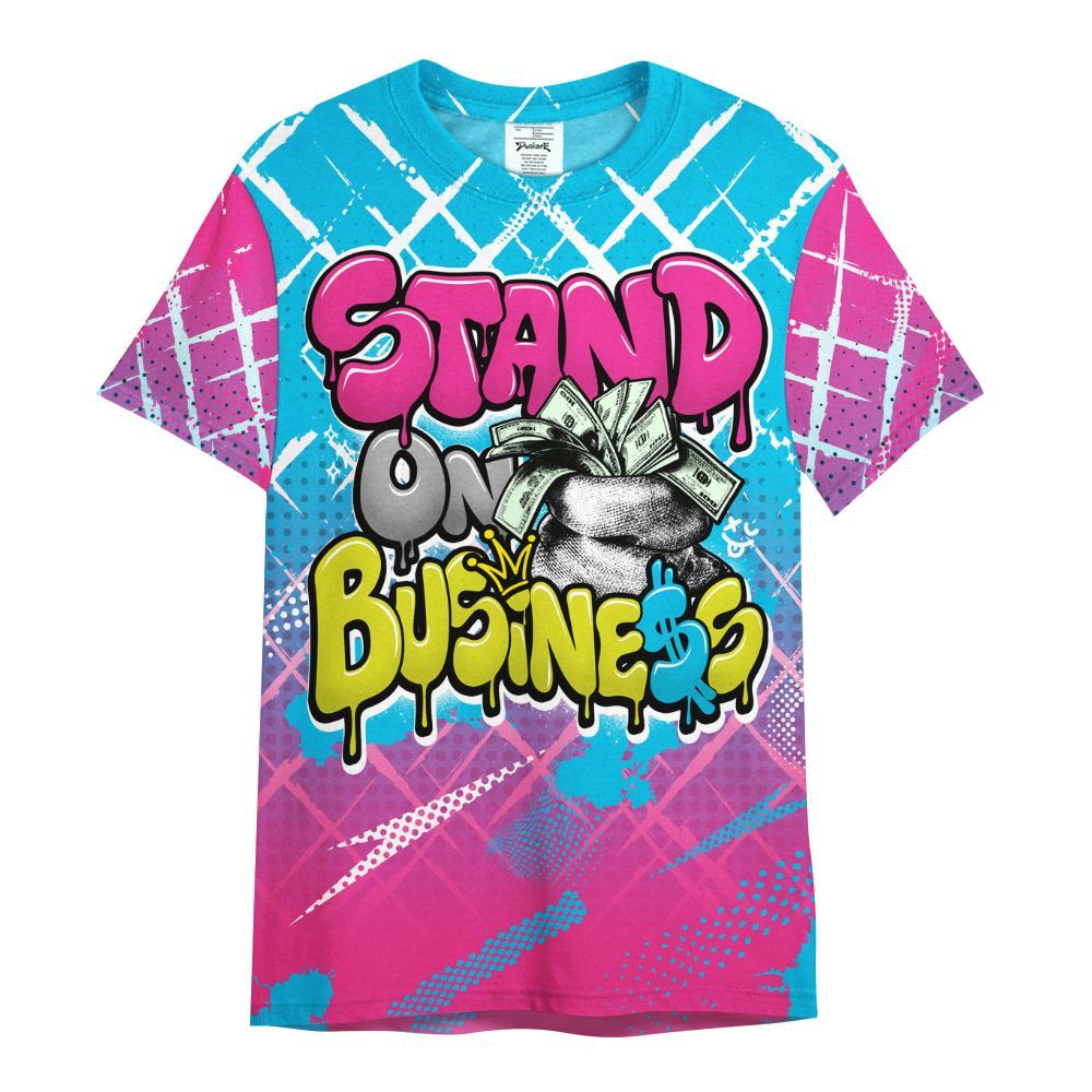 Shirt To Match Tokyo Nights Stewie 3s - Halftone Stand Business Dripping All Over Print