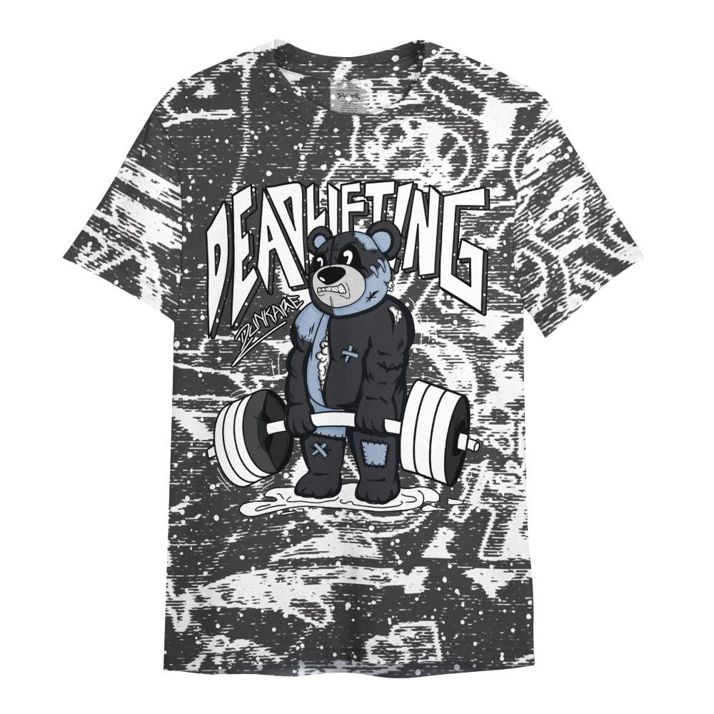 Shirt To Match Reverse Black White 6s - Deadlifting Bear Avant-garde Shirt Unisex