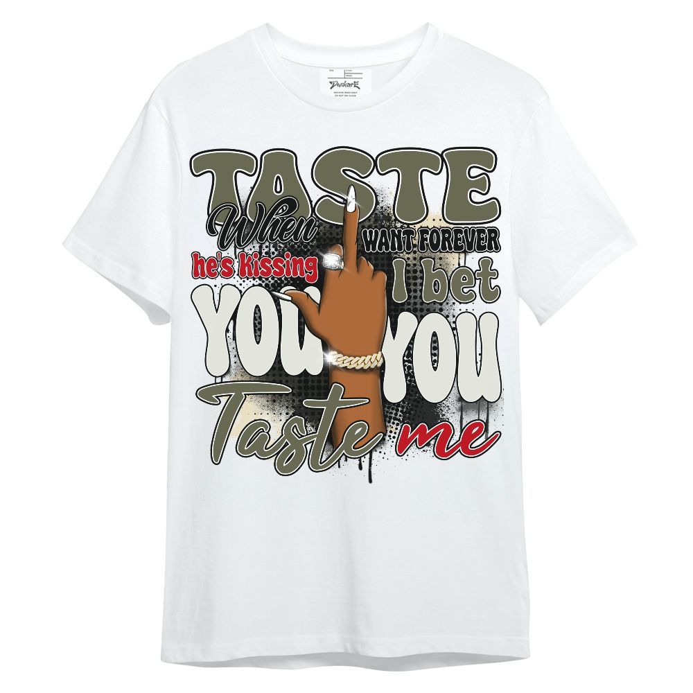 Shirt To Match Travis Scott Low OG Medium Olive 1s - Taste Me Retro Unisex Shirt