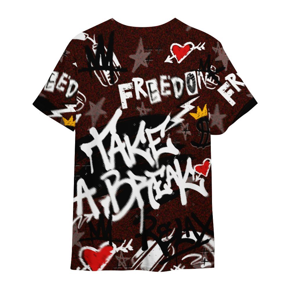 Shirt To Match Air Force 1 Low Halloween Skull 2024 - Take Break Freedom Graffiti Streetwear All Over Print
