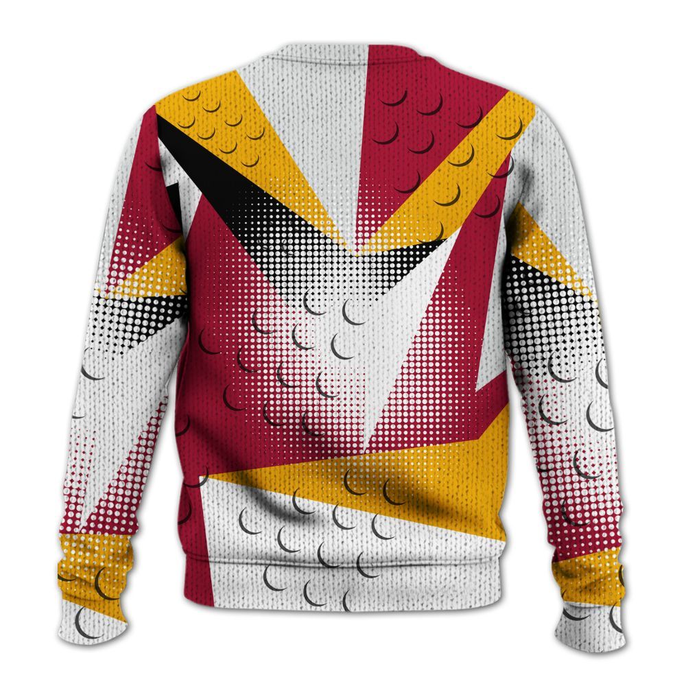 Knitted Sweater To Match Cardinal 7s - Poly Custom Name Number 23 5s