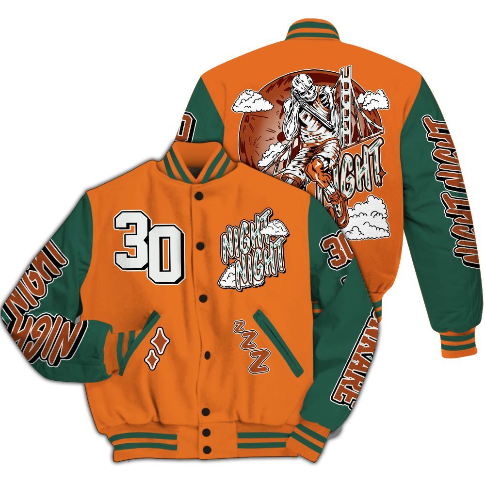 Varsity Jacket To Match Dunk Low Ceramic - Seeya Skeleton All Over Print