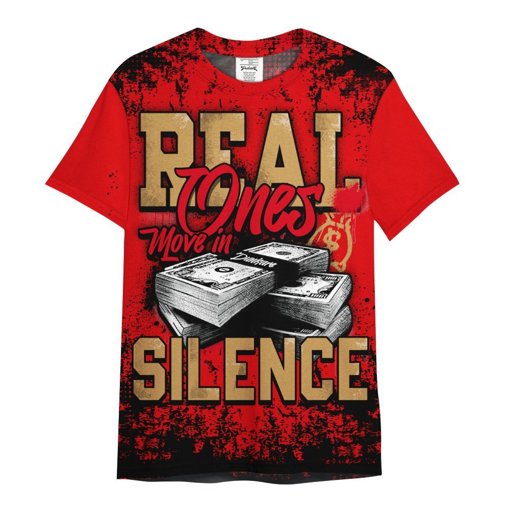 Shirt To Match Kobe 5 Red Year Of The Mamba - Move In Silence Money Street Retro All Over Print