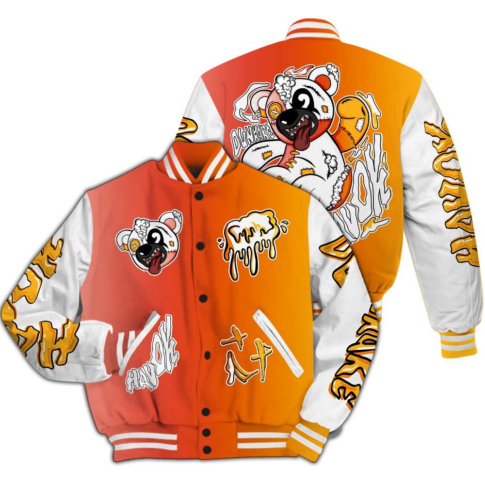 Varsity Jacket To Match Dunk High Candy Corn - Havok Bear All Over Print
