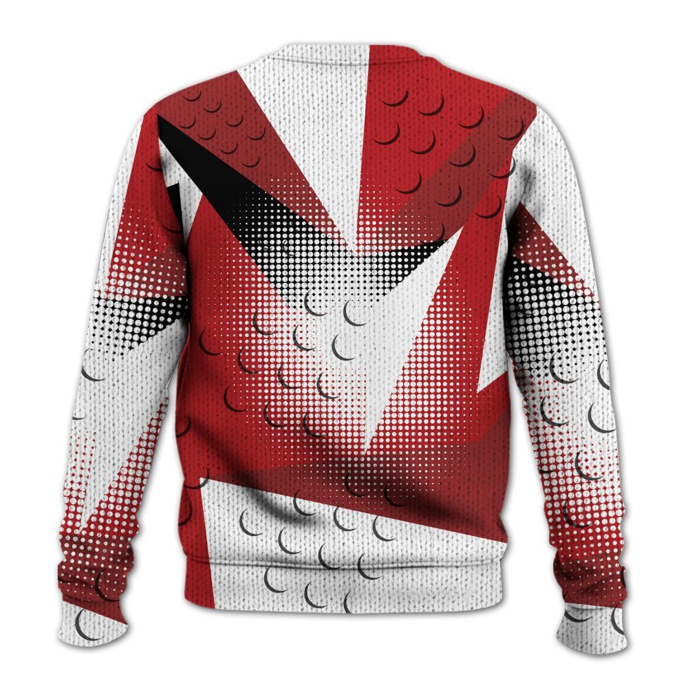 Knitted Sweater To Match Retro Cherry 12s - Poly Custom Name Number 23 5s