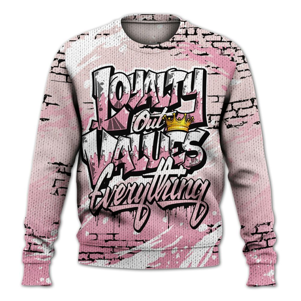 Knitted Sweater To Match Dunk Low KD 17 Aunt Pearl - Values Of Loyalty Drip