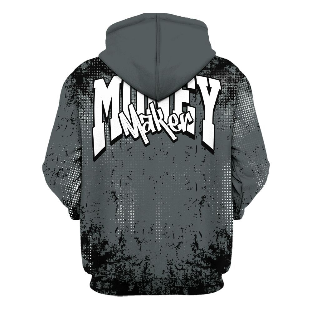 Hoodie To Match Black RM Nigel Sylvester 4s - Move In Silence Money Street Retro All Over Print