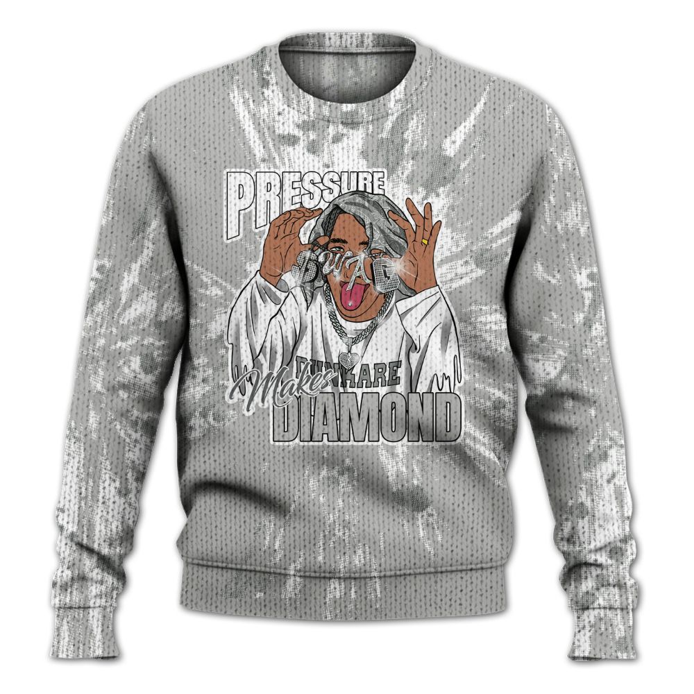 Knitted Sweater To Match Retro Wet Cement 4s - Pressures Makes Knitted Sweater To Match Lux