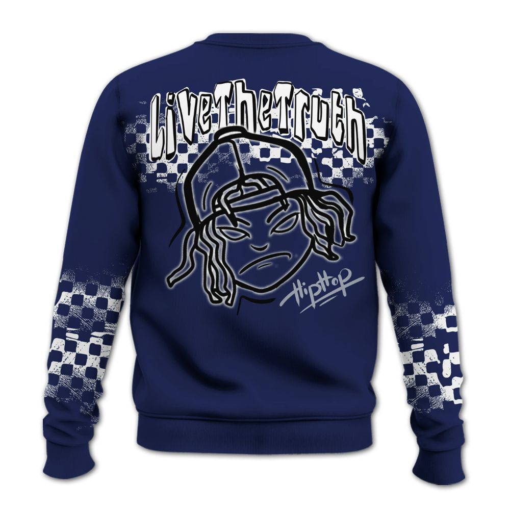 Sweatshirt To Match Midnight Navy 11s - Feel Life Street Style All Over Print