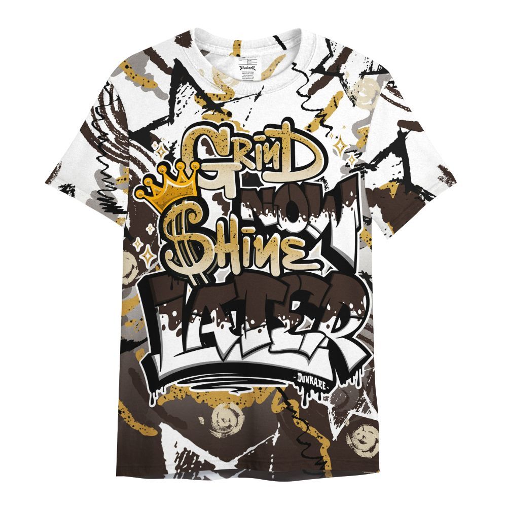Shirt To Match 2025 Retro Earth 5s - Grind Shine Later Drip All Over Print