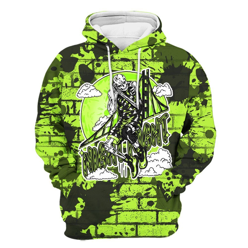 Hoodie To Match Air Force 1 Low Dance Volt - Seeya Skeleton Brick All Over Print