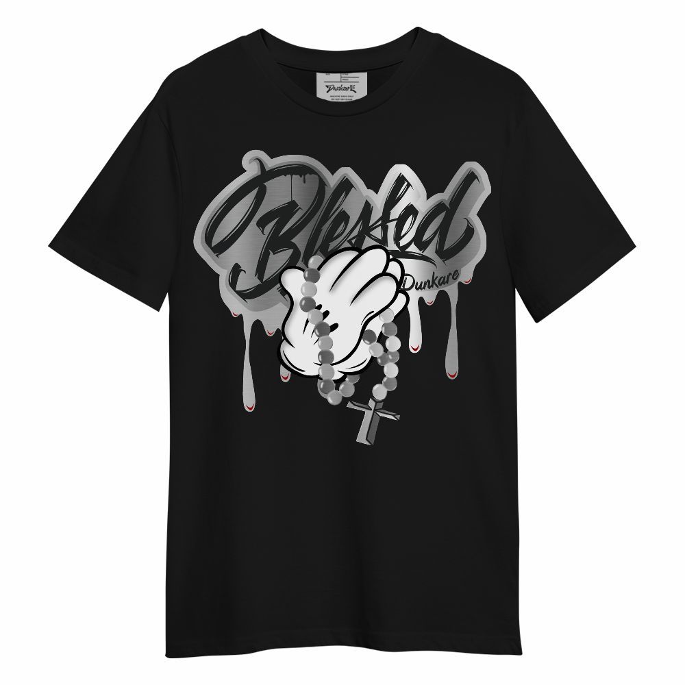 Shirt To Match Metallic Silver 14s - God Blessed Drip Unisex Shirt