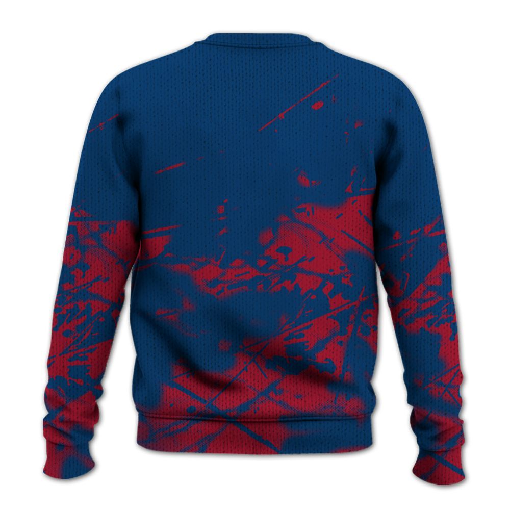 Knitted Sweater To Match Rare Air 4s - None Like Us Graphic