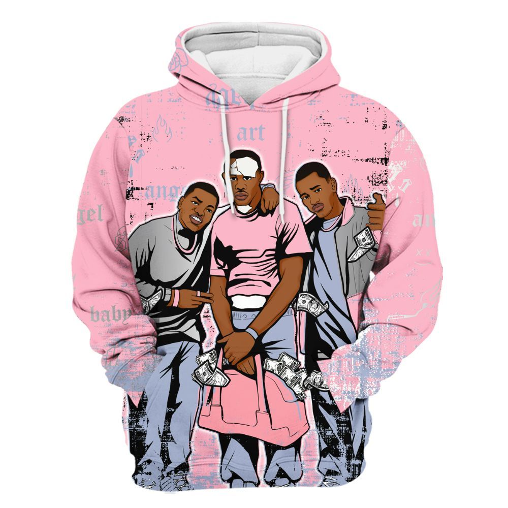 Hoodie To Match Retro 35th Anniversary 5s - Paid In Full Money Street Graphic All Over Print
