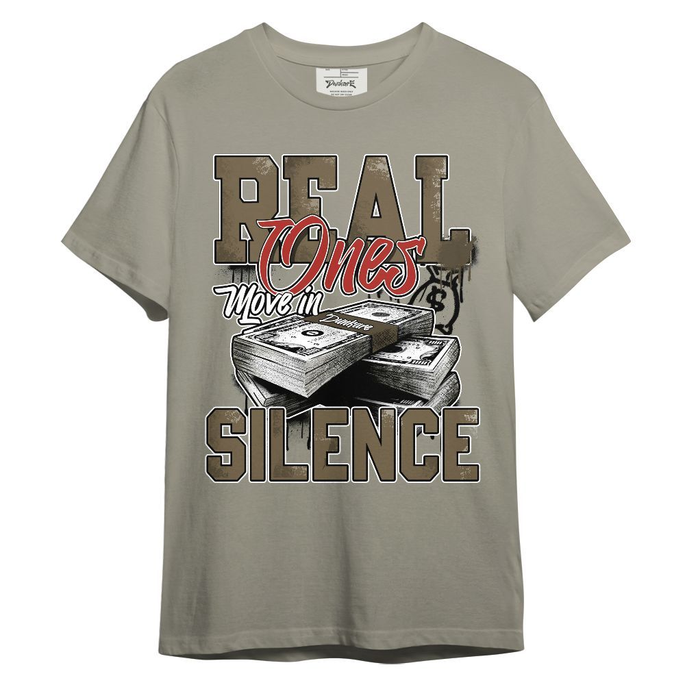 Shirt To Match Olive 9s - Move In Silence Money Retro Unisex Shirt