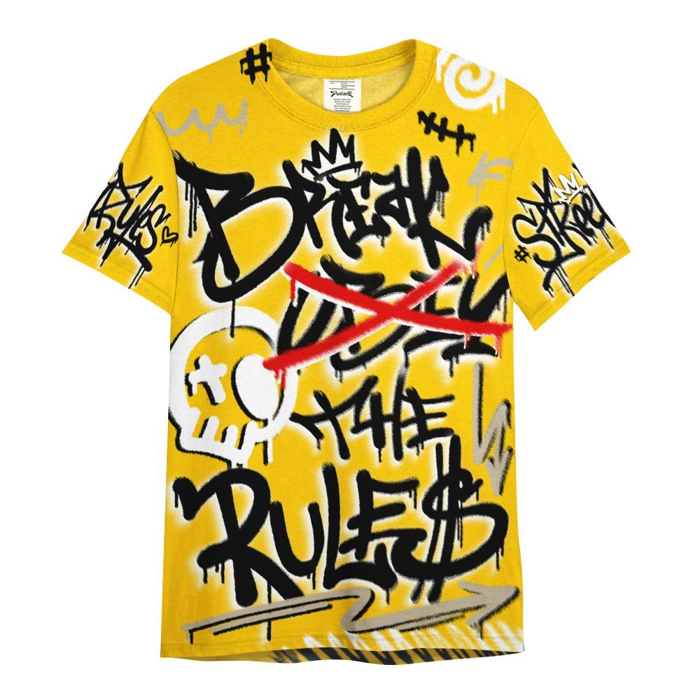 Shirt To Match Vivid Sulfur 4s - Break Rules Streetwear All Over Print