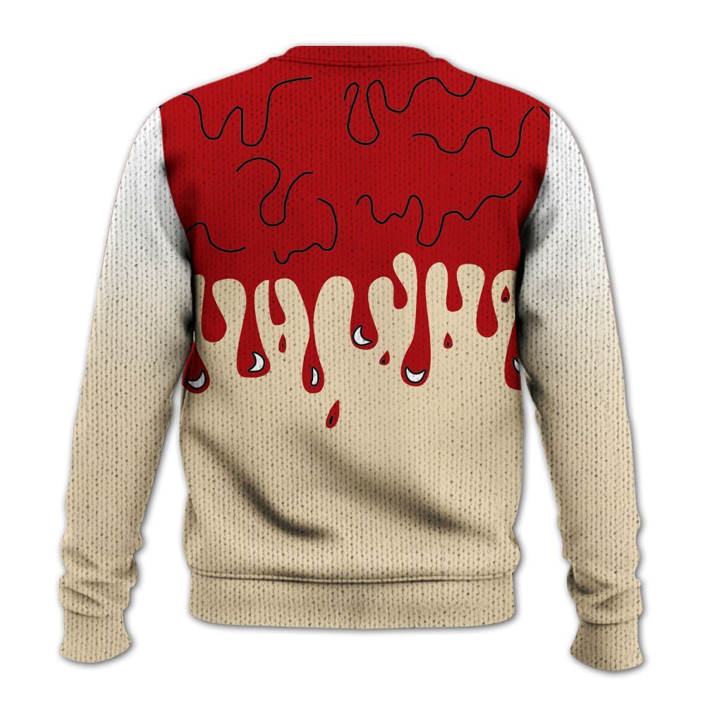 Knitted Sweater To Match Dunk Low Strawberry Waffle - God Blessed Drip