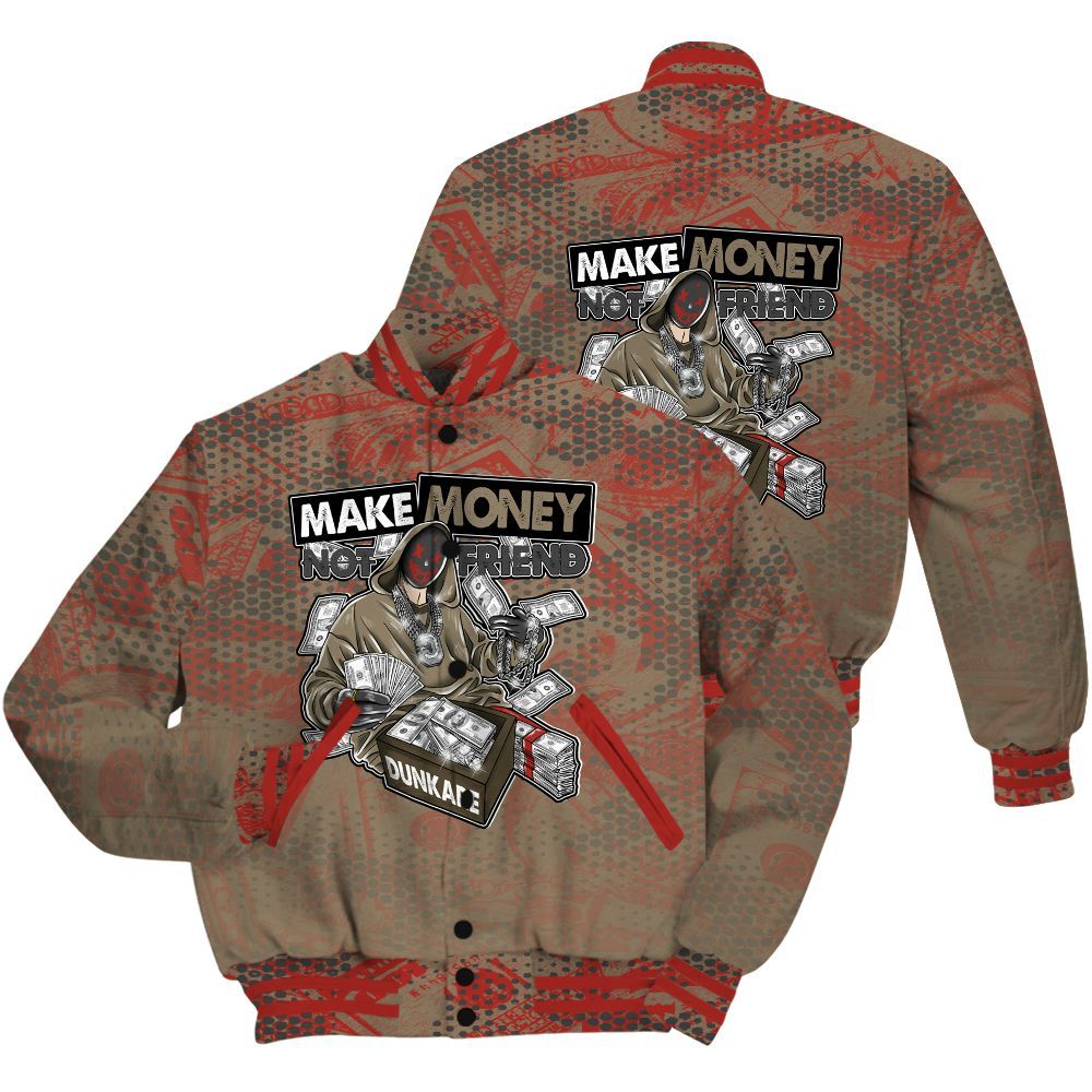 Varsity Jacket To Match Olive 9s Shirt - Make Moneys Unique All Over Print