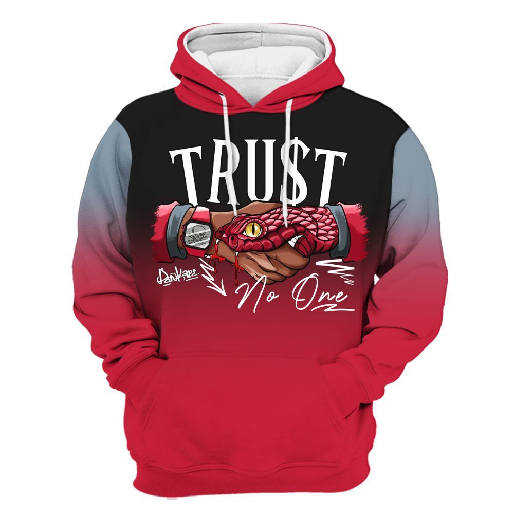 Hoodie To Match Retro Infrared Salesman 6s - Snake Trust No One Drip All Over Print