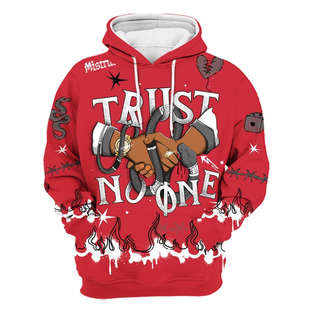 Hoodie To Match Bunny 2025 8s - Trust No One Snake-Bite Doodle Crayon All Over Print