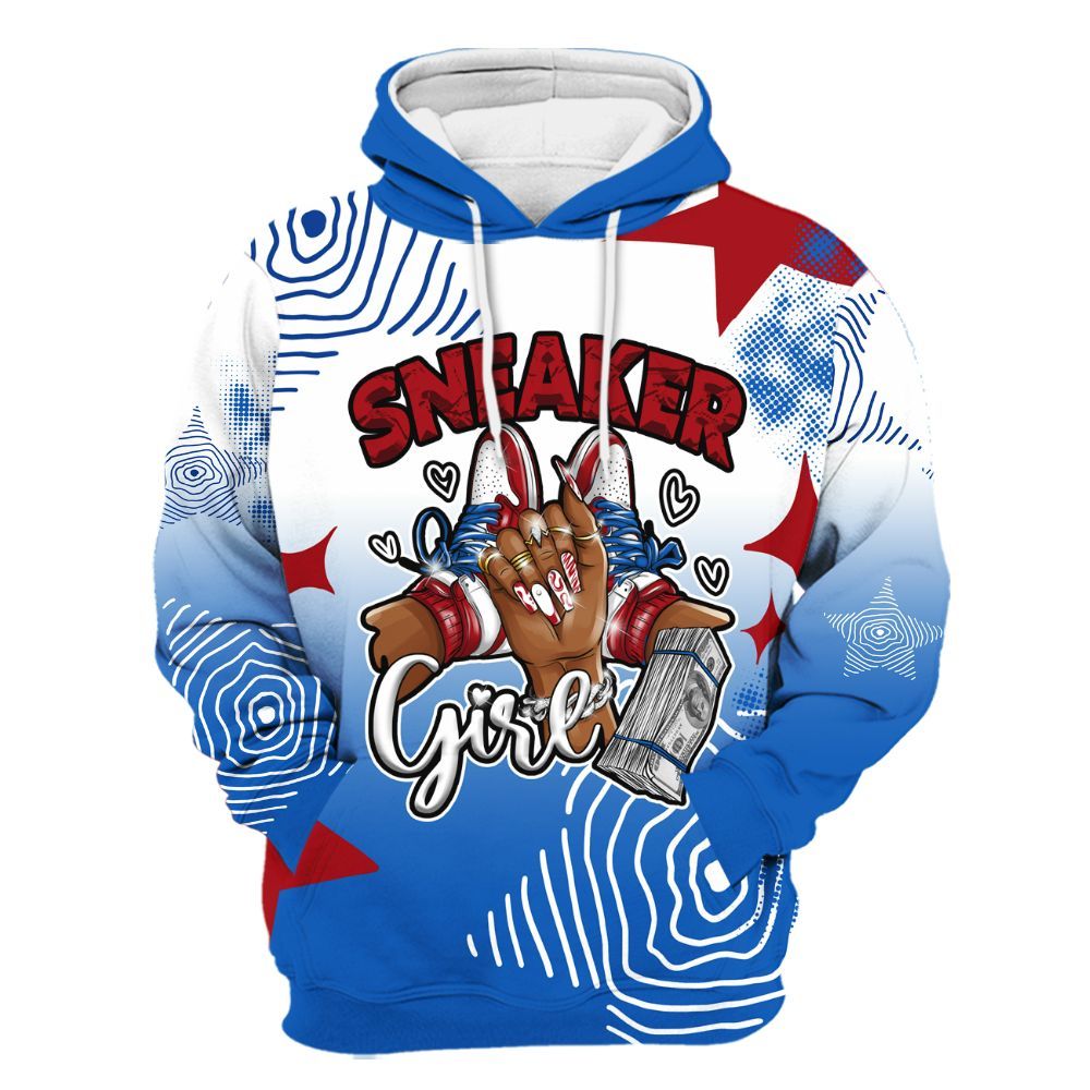 Hoodie To Match Kobe 6 Game Royal - Sneakerz Girlz Unique Starz All Over Print