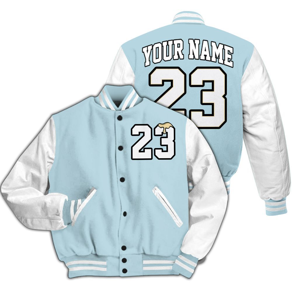 Varsity Jacket To Match Low Year Of The Snake 11s - Custom Name Number 23 Drip All Over Print