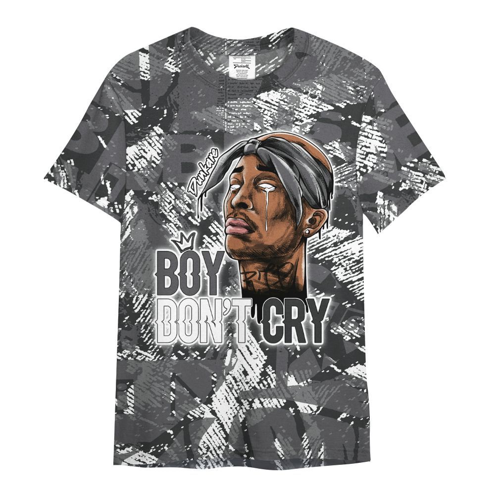 Shirt To Match White Thunder 4s - Boiz Ain't Cry Unique Abstract All Over Print
