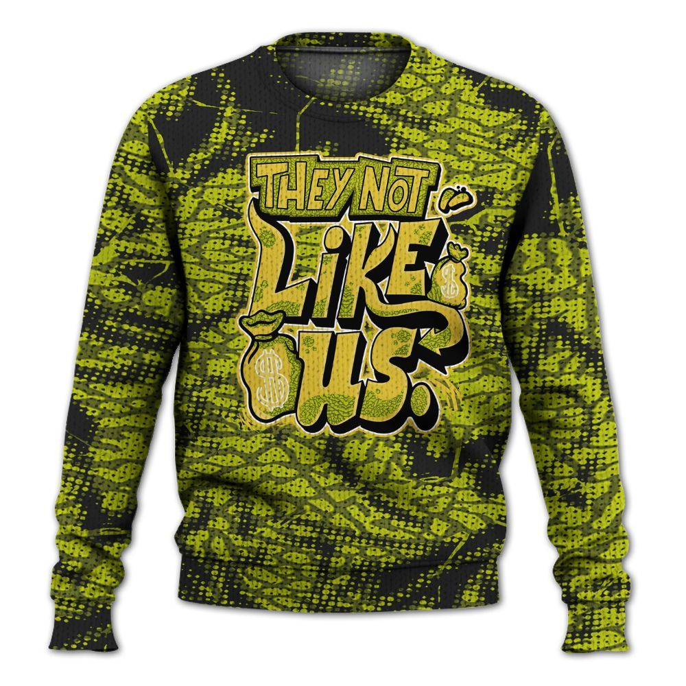 Knitted Sweater To Match Dunk Low QS Halloween Skull - Dislike Us Graphic