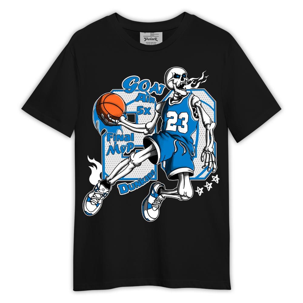 Shirt To Match Industrial Blue 4s - 23 G.O.A.T Basketball Shirt Military Blue 4s Outfit