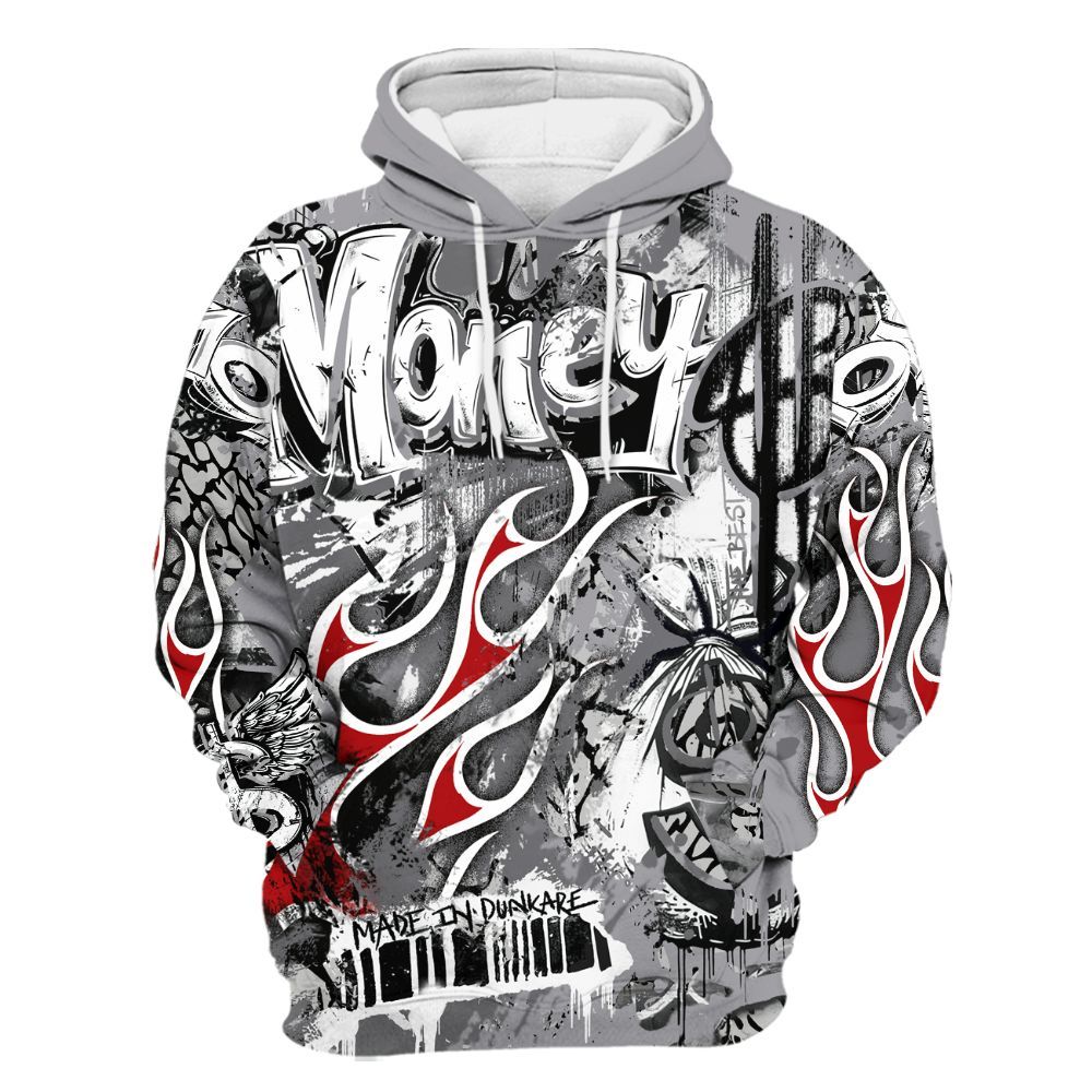 Hoodie To Match Cement Grey 3s - The Best Money All Over Print