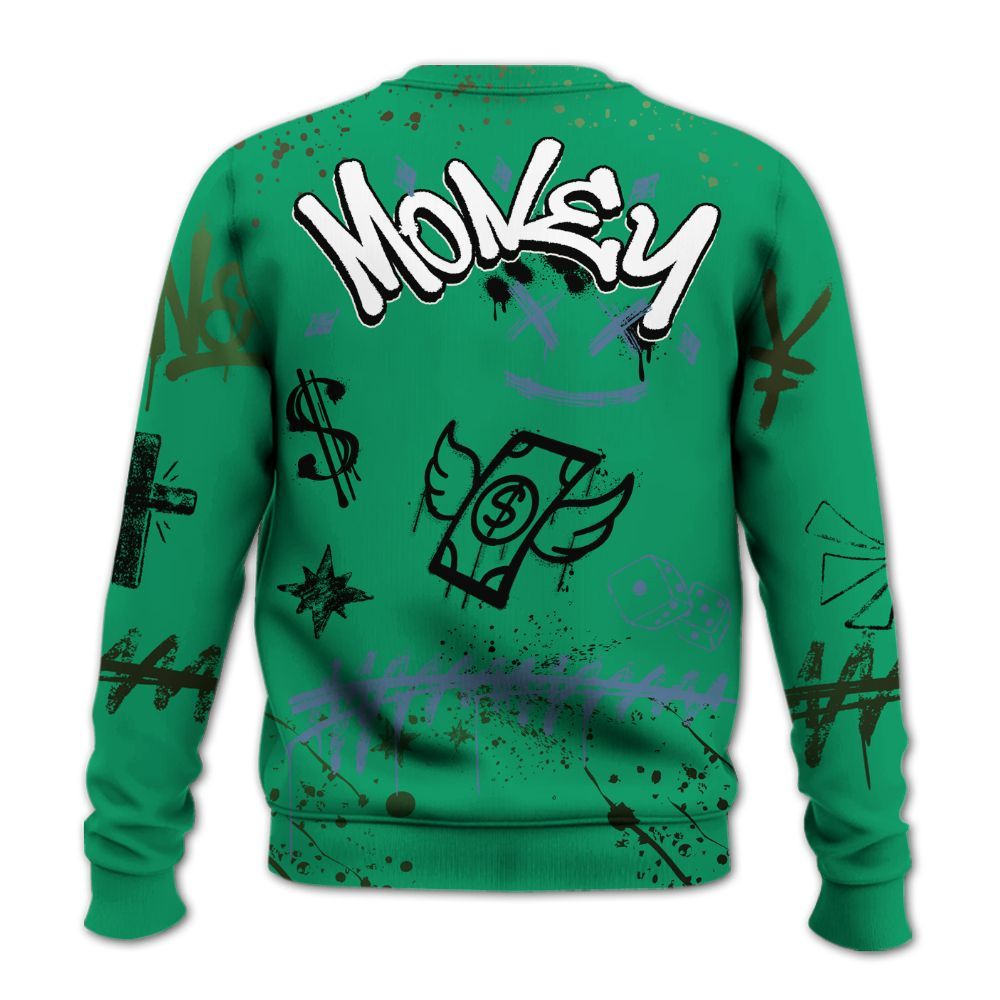 Sweatshirt To Match Foamposite Pro Pine Green 2025 - Everybody Paid In Full Crayon All Over Print