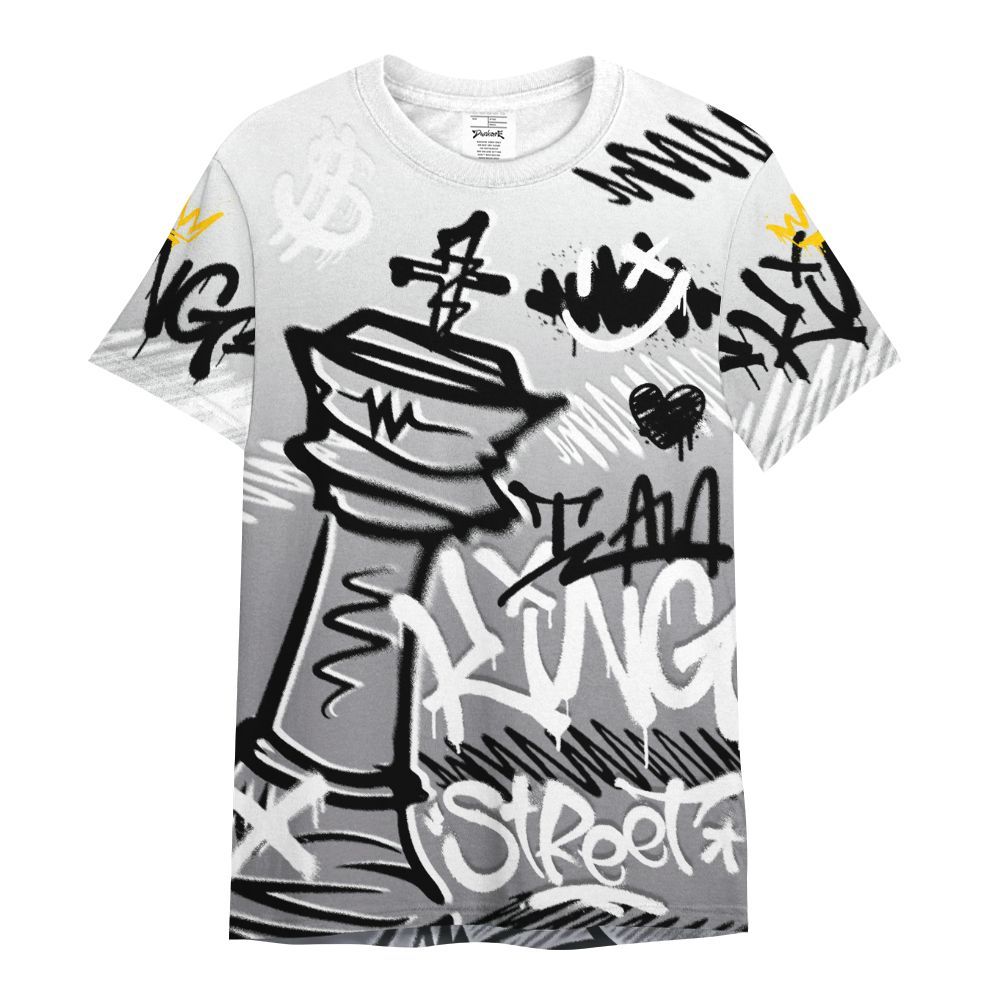 Shirt To Match Cement Grey 11s - Street King Chess Streetwear All Over Print