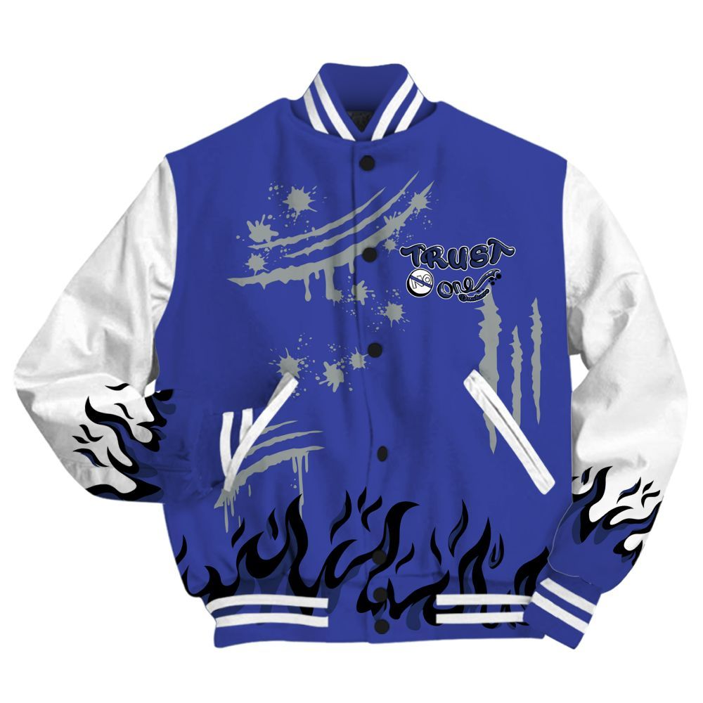 Varsity Jacket To Match Shox TL Royal - Graphic Trust No One All Over Print