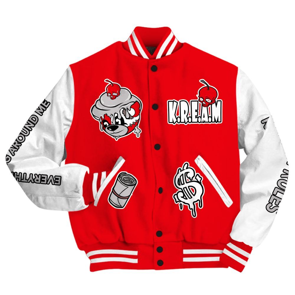 Varsity Jacket To Match Air Max 1 Low Poly - Loot Bear All Over Print