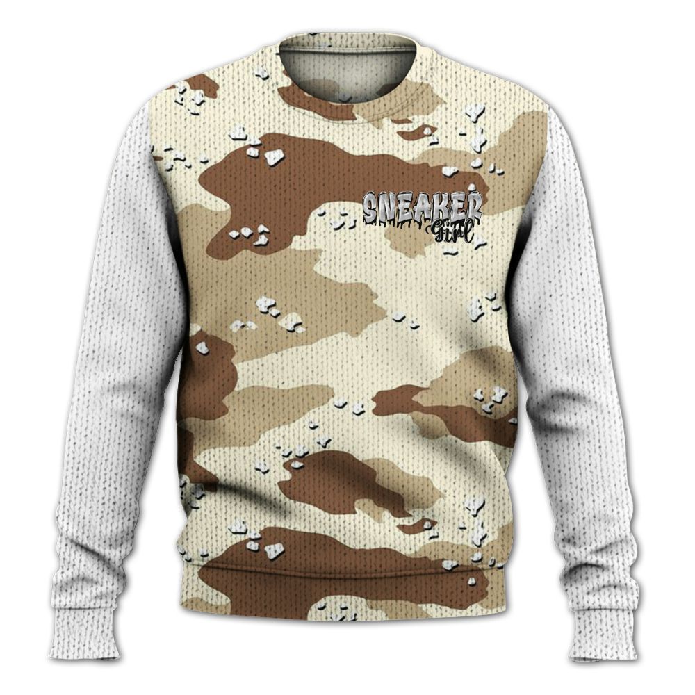 Knitted Sweater To Match Desert Camo 3s, Custom Name Sneaker Girl Money