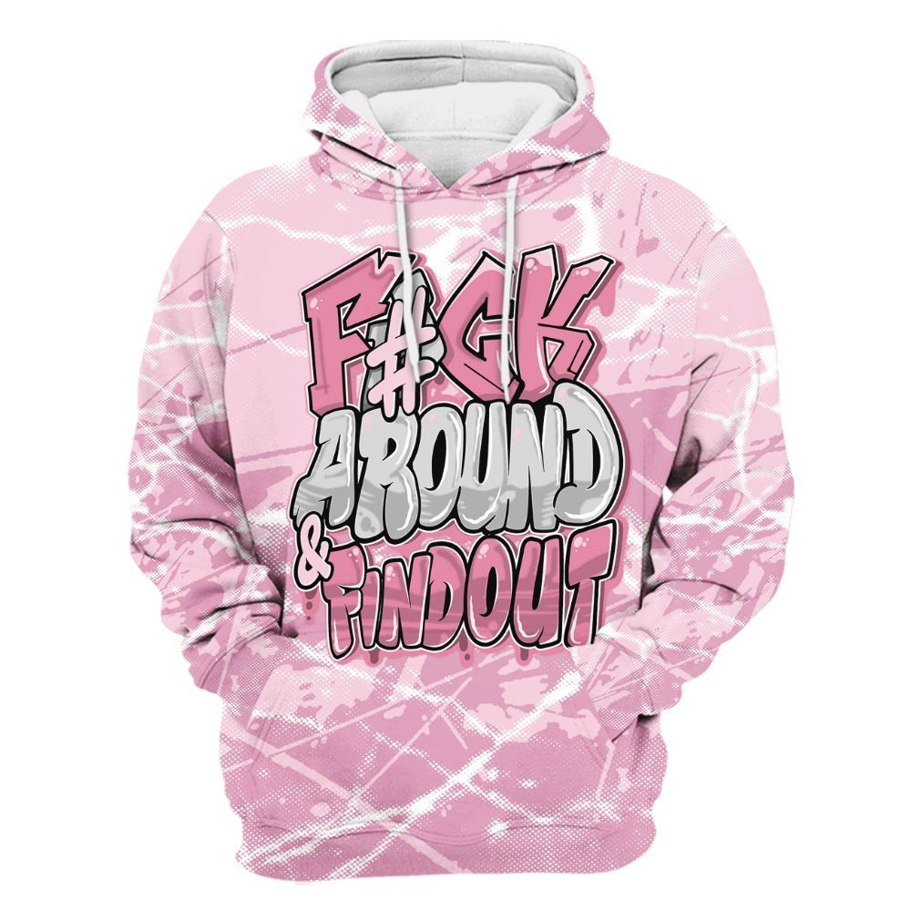 Hoodie To Match Orchid 4s - F Around Find Out Graphic Profound All Over Print