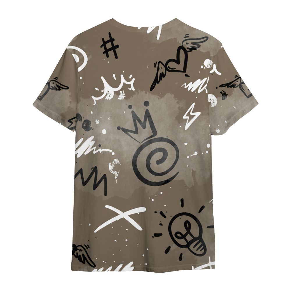 Shirt To Match Low OG Dark Mocha 1s - Drip Been Di2ferent All Over Print