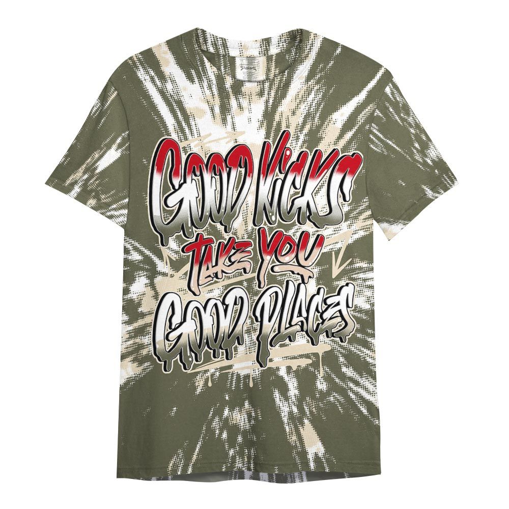 Shirt To Match Low OG Medium Olive 1s - Good Kick Good Places Luxury Shirt Unisex