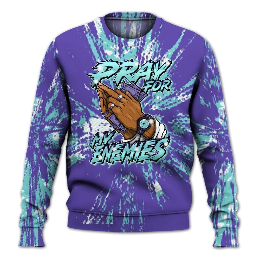 Sweatshirt To Match Low Hornets 1s - Prayed For Enemies Graphic Luxury All Over Print