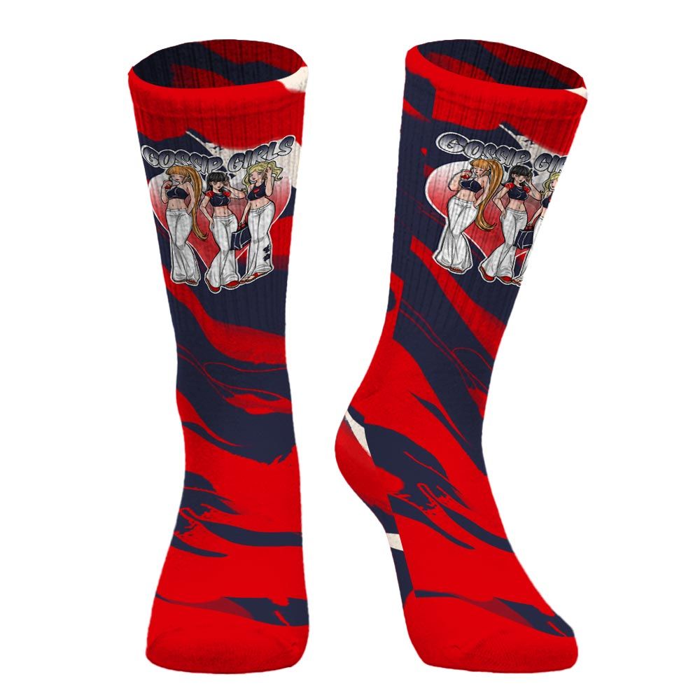 Sock To Match Low OG Howard University 1s - Gossip'Girls Colored