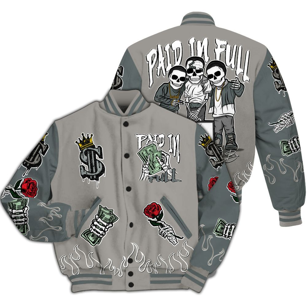 Varsity Jacket To Match Cool Grey 9s - Everybody Paid In All Over Print