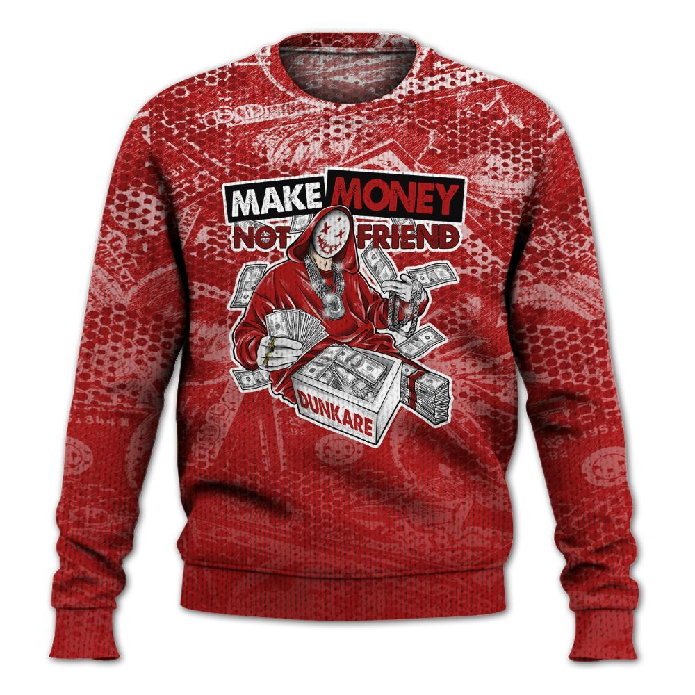 Knitted Sweater To Match Red Taxi 12s - Make Moneys Unique