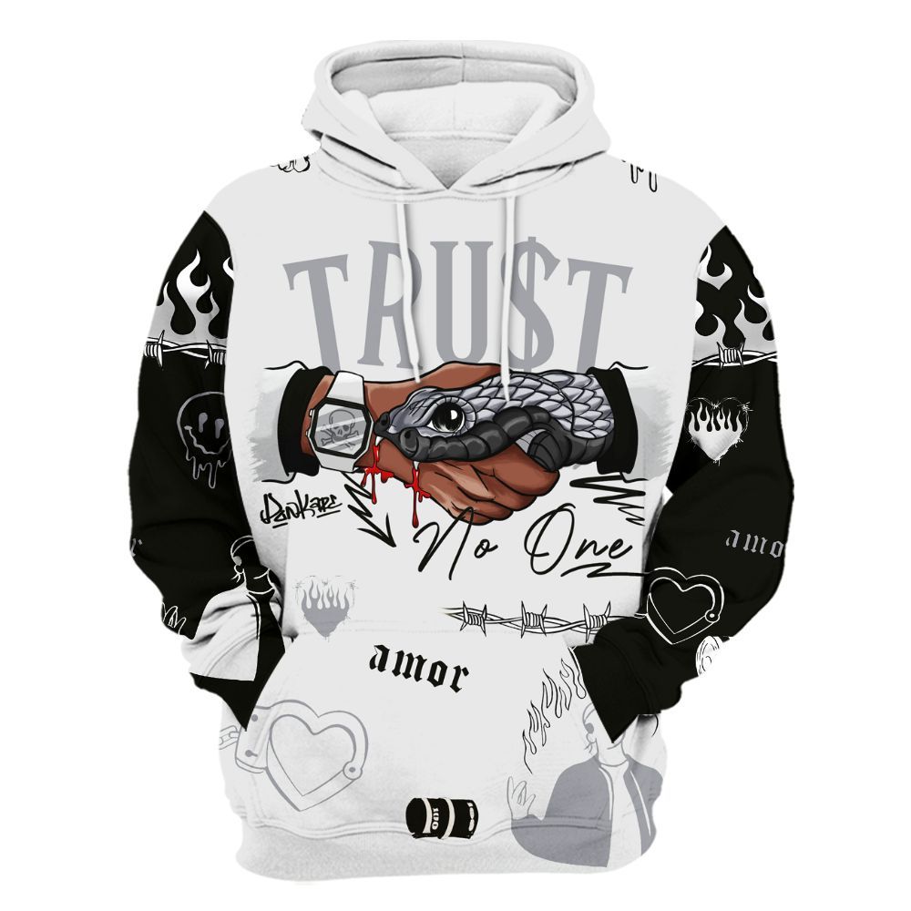 Hoodie To Match Baroque Brown 12s - Snake Trust No One All Over Print